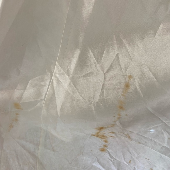 Vintage Party Dress 1950's White Communion Flower Girl Blue Floral Cottage Core - Picture 7 of 15